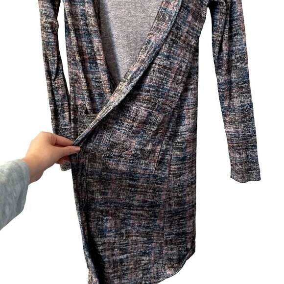 Daytrip unicorncore purple blue and gray cardigan pockets comfortable casual - Picture 6 of 7